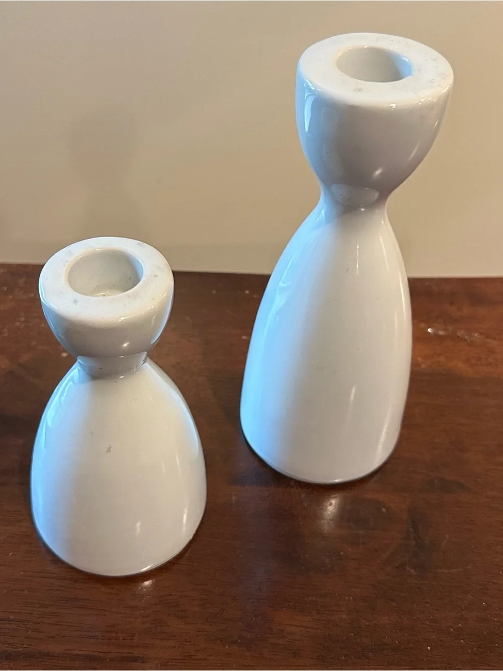 Set of 2 ceramic candle holders • objects